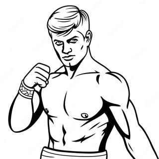 Cody Rhodes In Dramatic Pose Coloring Page (9111-7246)