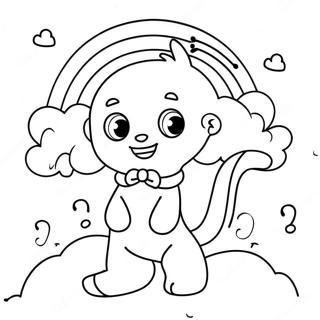 Rainbow Friends Yellow Coloring Pages