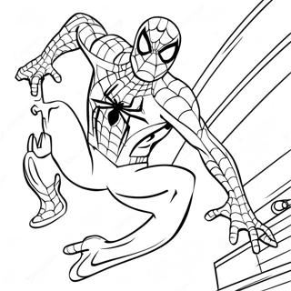 Spider Man And Hello Kitty Coloring Pages