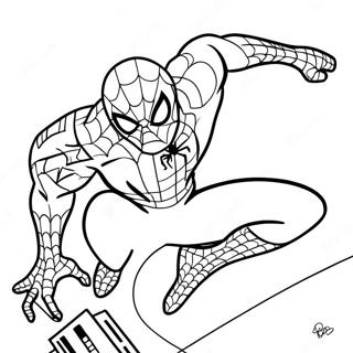 Página Para Colorir Do Homem-Aranha 9150-7282