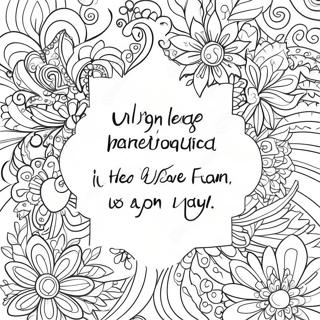 Motivational Quote Coloring Page 9161-7273