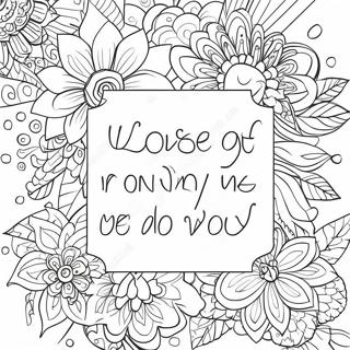 Motivational Quote Coloring Page 9161-7274