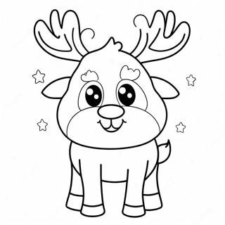 Raindeer Coloring Pages