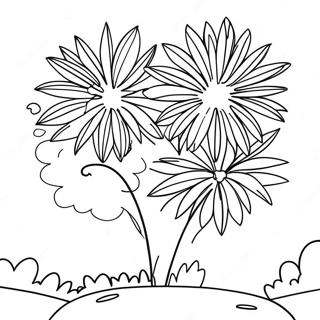 Fireworks Display Coloring Page 9190-7286