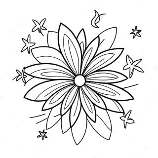 Colorful Fireworks In The Night Sky Coloring Page 9191-7314