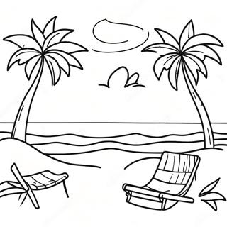 Beautiful Puerto Rico Beach Coloring Page 9211-7424