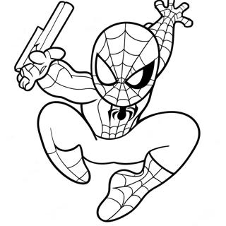 Pagina Da Colorare Di Spiderman Carino 9220-7439