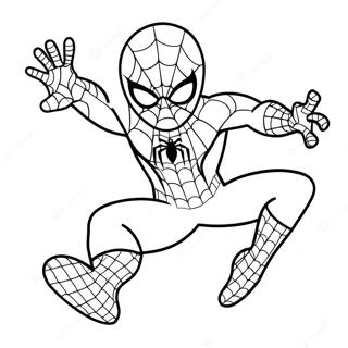 Pagina Da Colorare Di Spiderman Carino 9220-7440