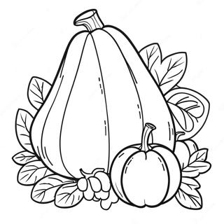 Cornucopia Coloring Pages