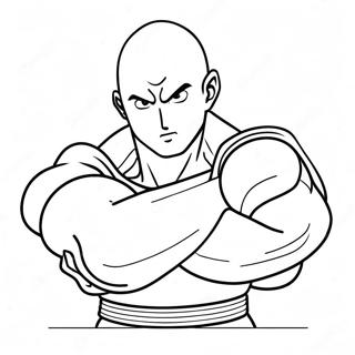 Saitama In Action Coloring Page 9241-7460