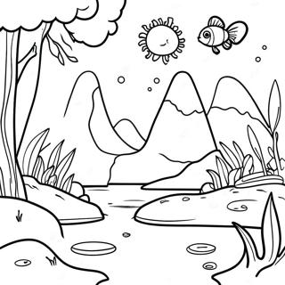 Ecosystem Coloring Page 9290-7378