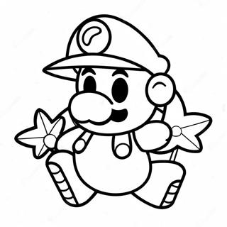 Paper Mario Coloring Page 9300-7495