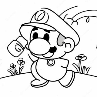 Paper Mario Coloring Pages