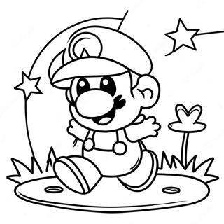 Colorful Paper Mario Adventure Coloring Page 9301-7490