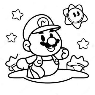 Colorful Paper Mario Adventure Coloring Page 9301-7491