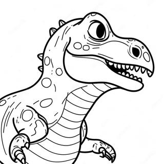 Realistic T-Rex Roaring Coloring Page 930-758