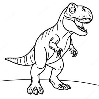 Realistic T-Rex Roaring Coloring Page 930-760