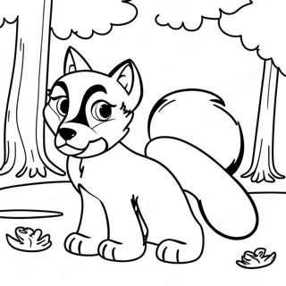 The Fox And The Hound Coloring Page 9310-7510