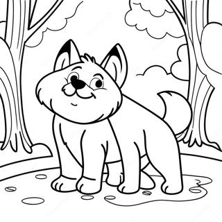 The Fox And The Hound Coloring Page 9310-7511