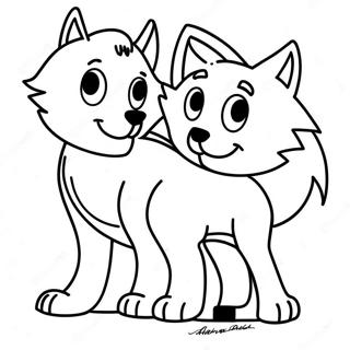 The Fox And The Hound Coloring Page 9310-7512