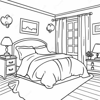 Bedroom Coloring Pages