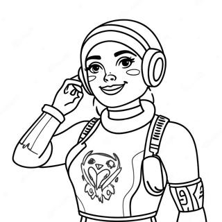 Fortnite Girl Coloring Page 9390-7559