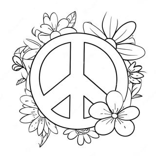 Peace Sign Coloring Pages