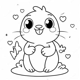 Cute Hello Coloring Page 9421-7586