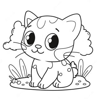 Cute Hello Coloring Page 9421-7587