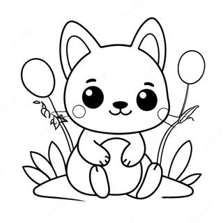 Cute Hello Coloring Page 9421-7588