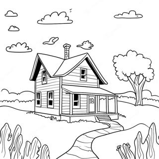 Little House On The Prairie Coloring Page 9460-7614