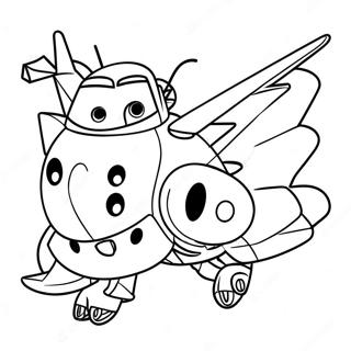 Super Wings Coloring Page 9490-7634