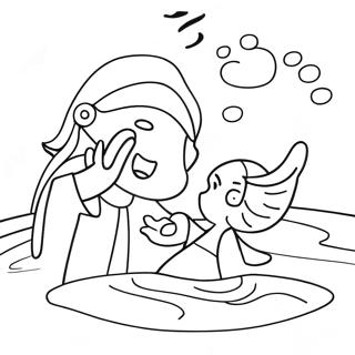 Baptism Coloring Pages