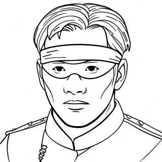 Gojo Satoru With Blindfold Coloring Page 951-765