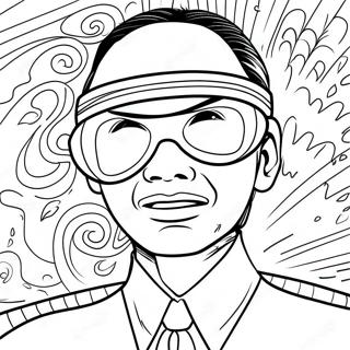 Gojo Satoru With Blindfold Coloring Page 951-768