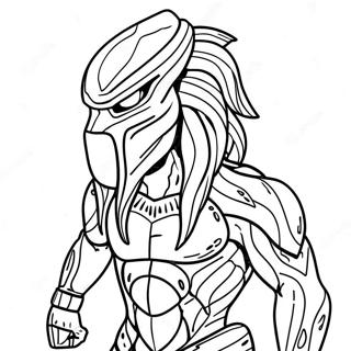 Predator Coloring Page 9550-7695