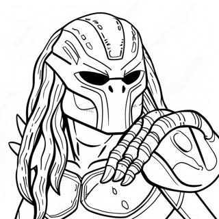 Predator Coloring Page 9550-7696