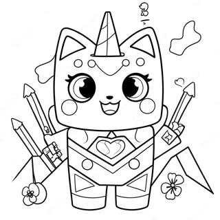 Unikitty Coloring Page 9560-7697