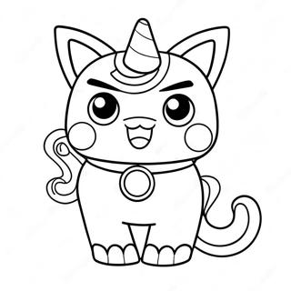 Unikitty Coloring Page 9560-7698