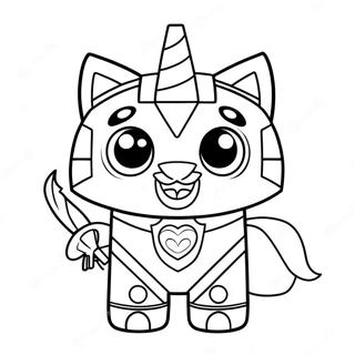 Unikitty Coloring Page 9560-7699