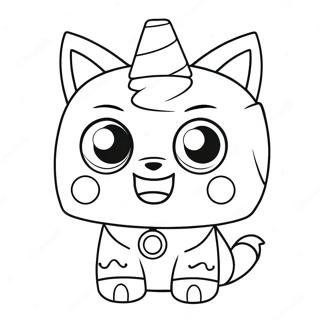 Unikitty Coloring Page 9560-7700