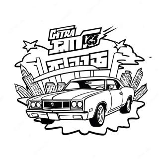 Gta Logo Coloring Page 9580-7701