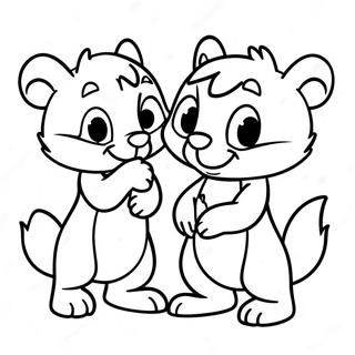 Chip En Dale Kleurplaat 9620-7755