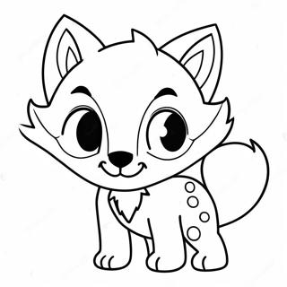 Wolf Cute Anime Coloring Pages