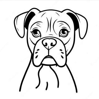 Boxer Dog Coloring Pages