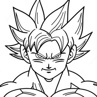 Goku Ultra Instinct Coloring Pages