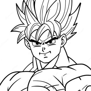 Goku Ultra Instinkt In Aktion Ausmalbild 9701-7805