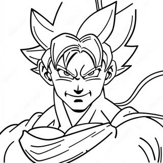 Goku Ultra Instinkt In Aktion Ausmalbild 9701-7808