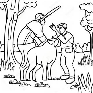 Hunting Coloring Pages