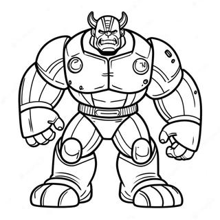 Hulk Buster In Action Coloring Page 9811-7893